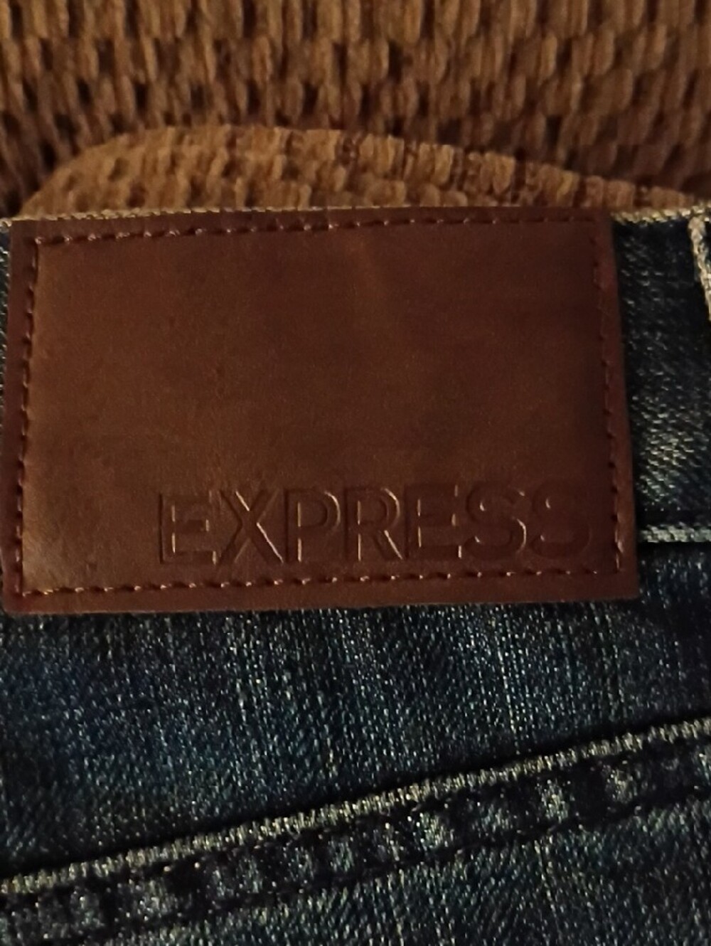 Express Men's Straight Jeans - Dark Blue 29 X 34 - Picture 6 of 9